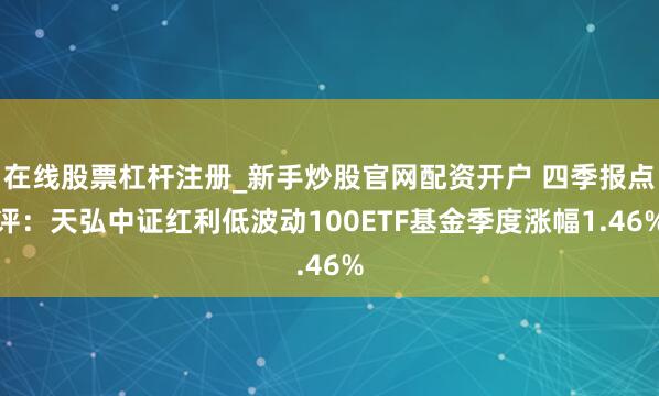 在线股票杠杆注册_新手炒股官网配资开户 四季报点评：天弘中证红利低波动100ETF基金季度涨幅1.46%